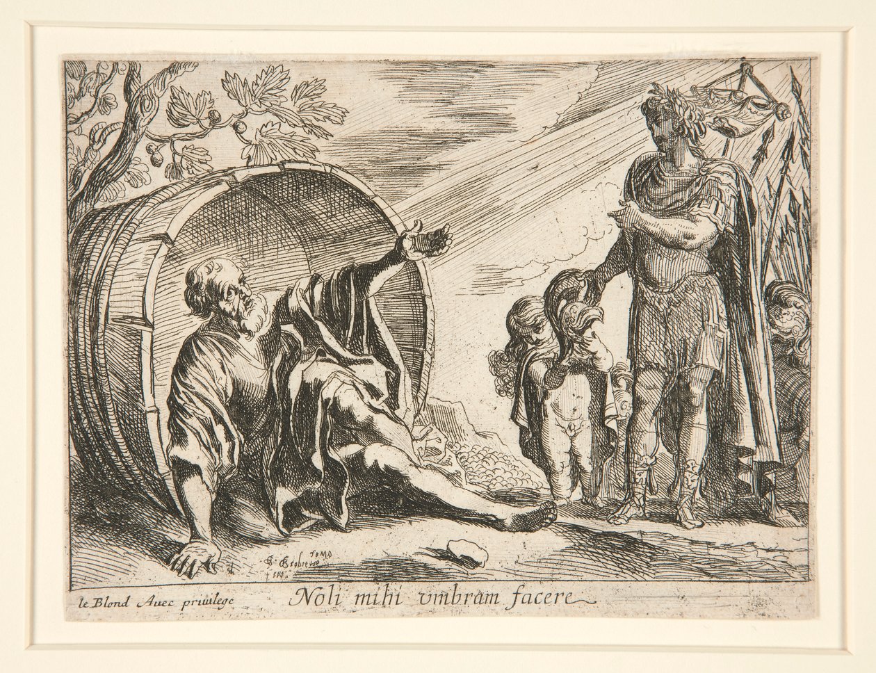 Diogenes a Alexandr Veliký od Pierre Brebiette