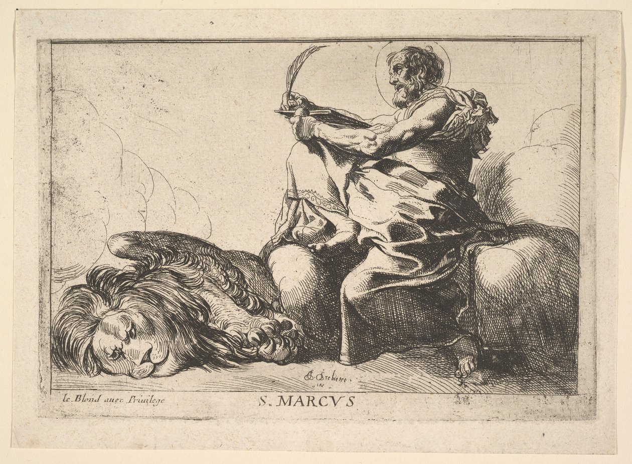 Svatý Marek, 1615-42. od Pierre Brebiette