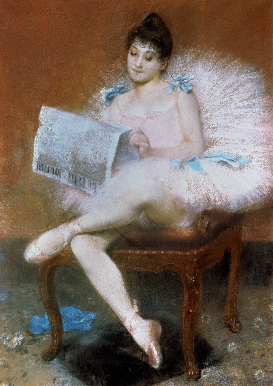 Sedící baletní tanečník, 1890. od Pierre Carrier Belleuse