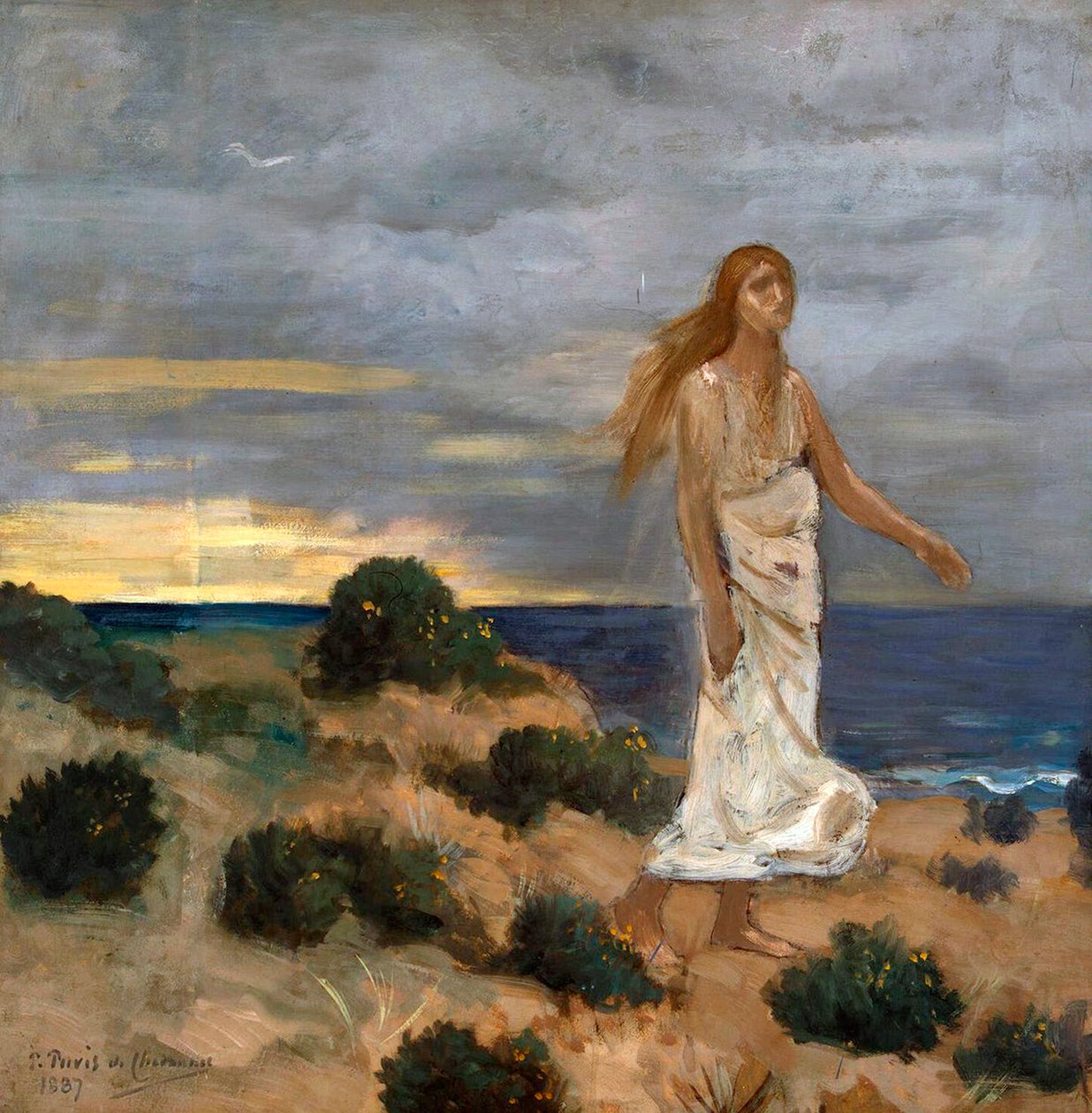 Žena na pláži, 1887. od Pierre Cécil Puvis de Chavannes