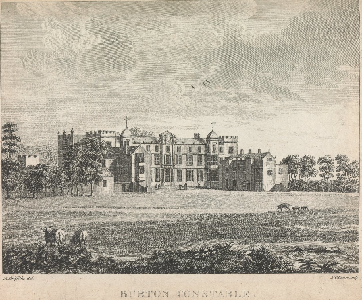 Burton Constable; strana 53 (první díl) od Pierre Charles Canot