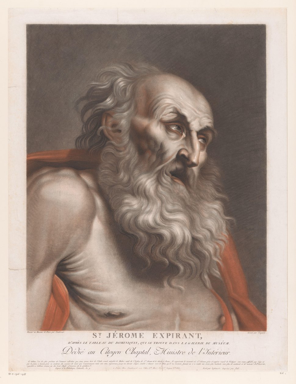 Heilige Hieronymus St. Jerome Expirant (titul na předmětu) od Pierre Charles Coqueret
