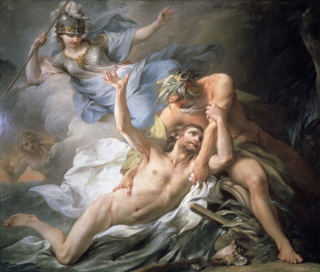 Ulysses Lands na ostrově Calypso, 1737 od Pierre Charles Tremolieres