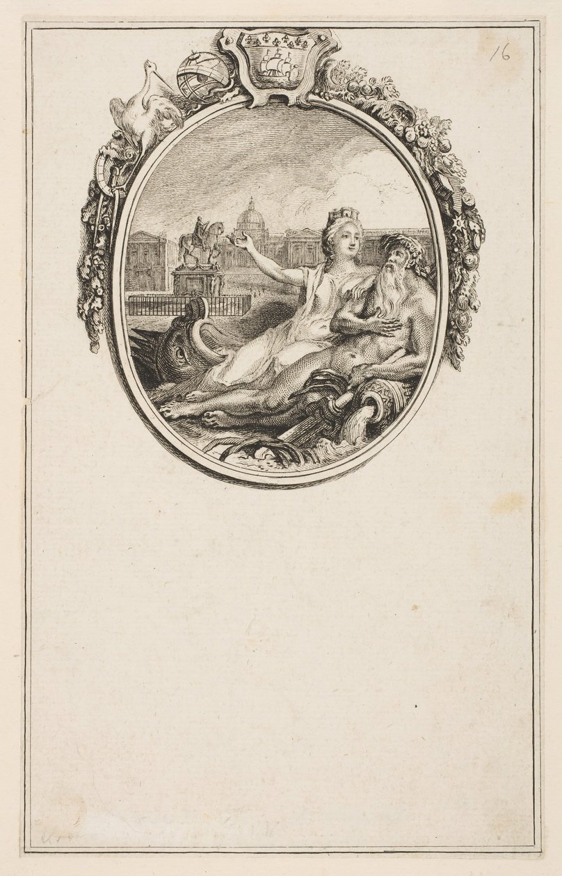 Inaugurace jezdecké sochy Ludvíka XV., 1766. od Pierre Chenu