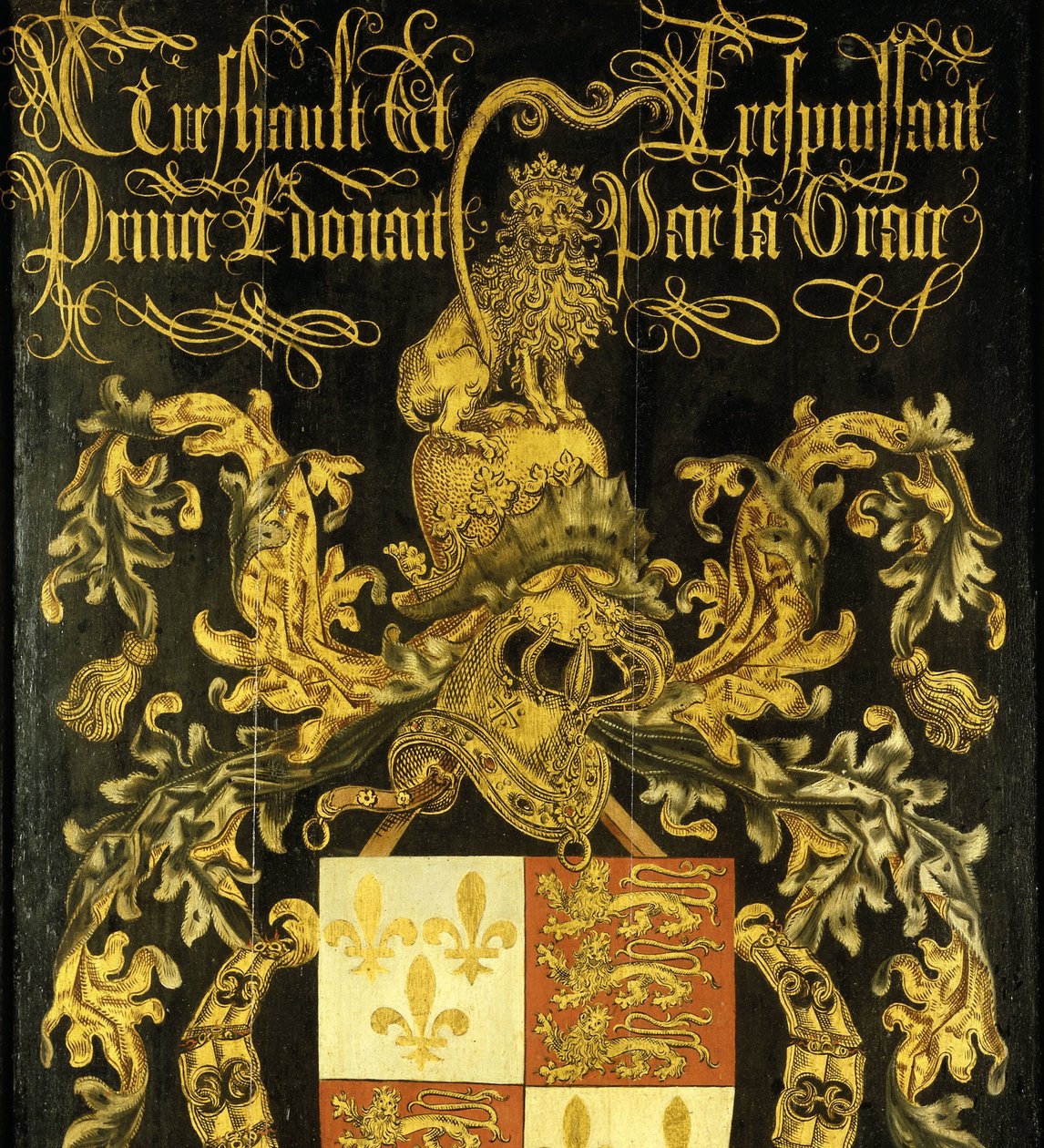 Štít Edwarda IV. (1442-83), anglického krále, ve své funkci rytíře Řádu zlatého rouna od Pierre Coustain (attributed to)