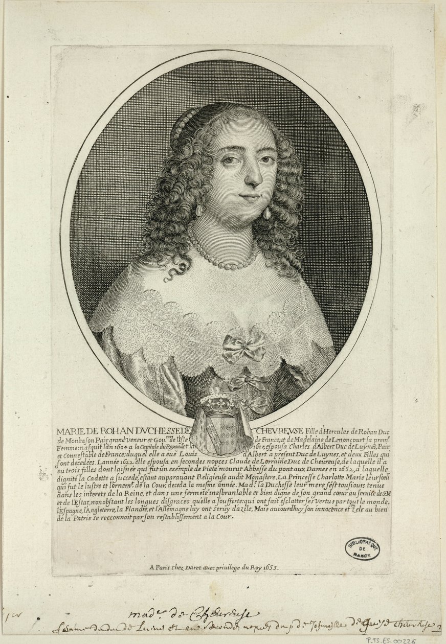 Marie de Rohan, vévodkyně z Cheuvreuse od Pierre Daret