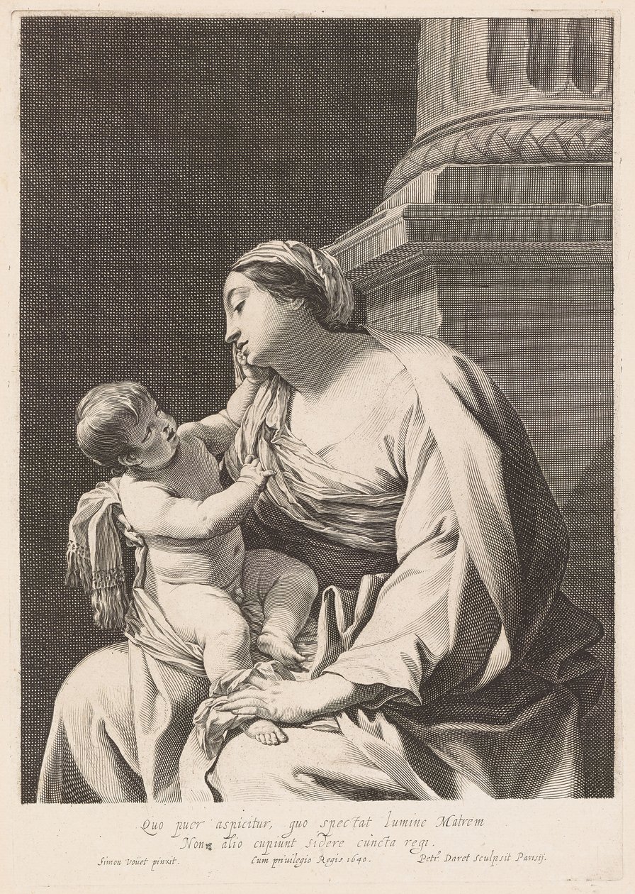 Panna Maria s dítětem od Pierre Daret