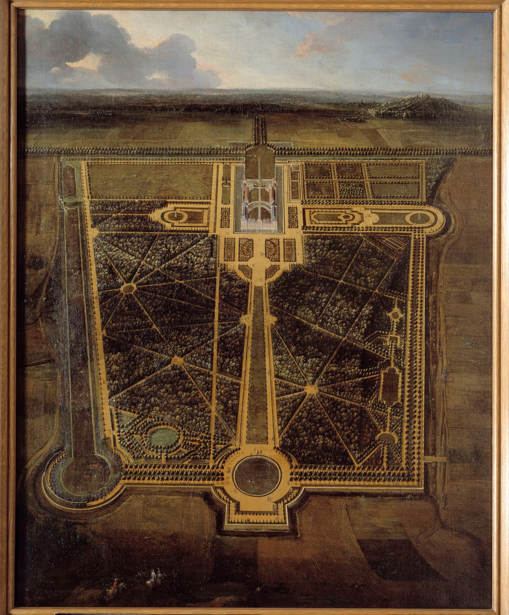 Perspektivní pohled na zámek a park a la francaise Obraz Pierra Denise Martina (1663-1742) 1711 Rouen, Musee des Beaux Arts od Pierre Denis Martin