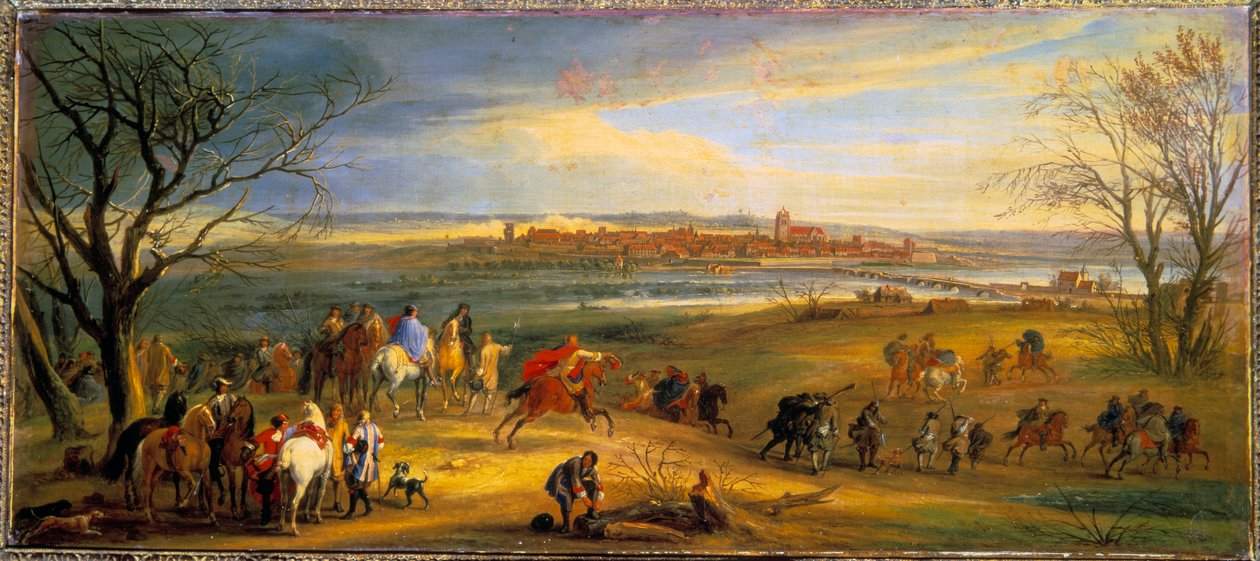 Devoluční válka (1667-1668): „“ Zajetí Dole ve Franche-Comte králem Ludvíkem XIV., 16. února od Pierre Denis Martin