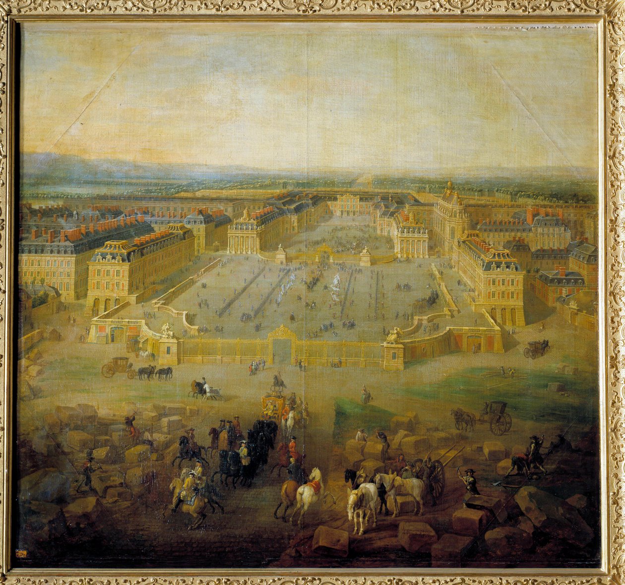 Pohled na zámek Versailles z pobřeží Place d