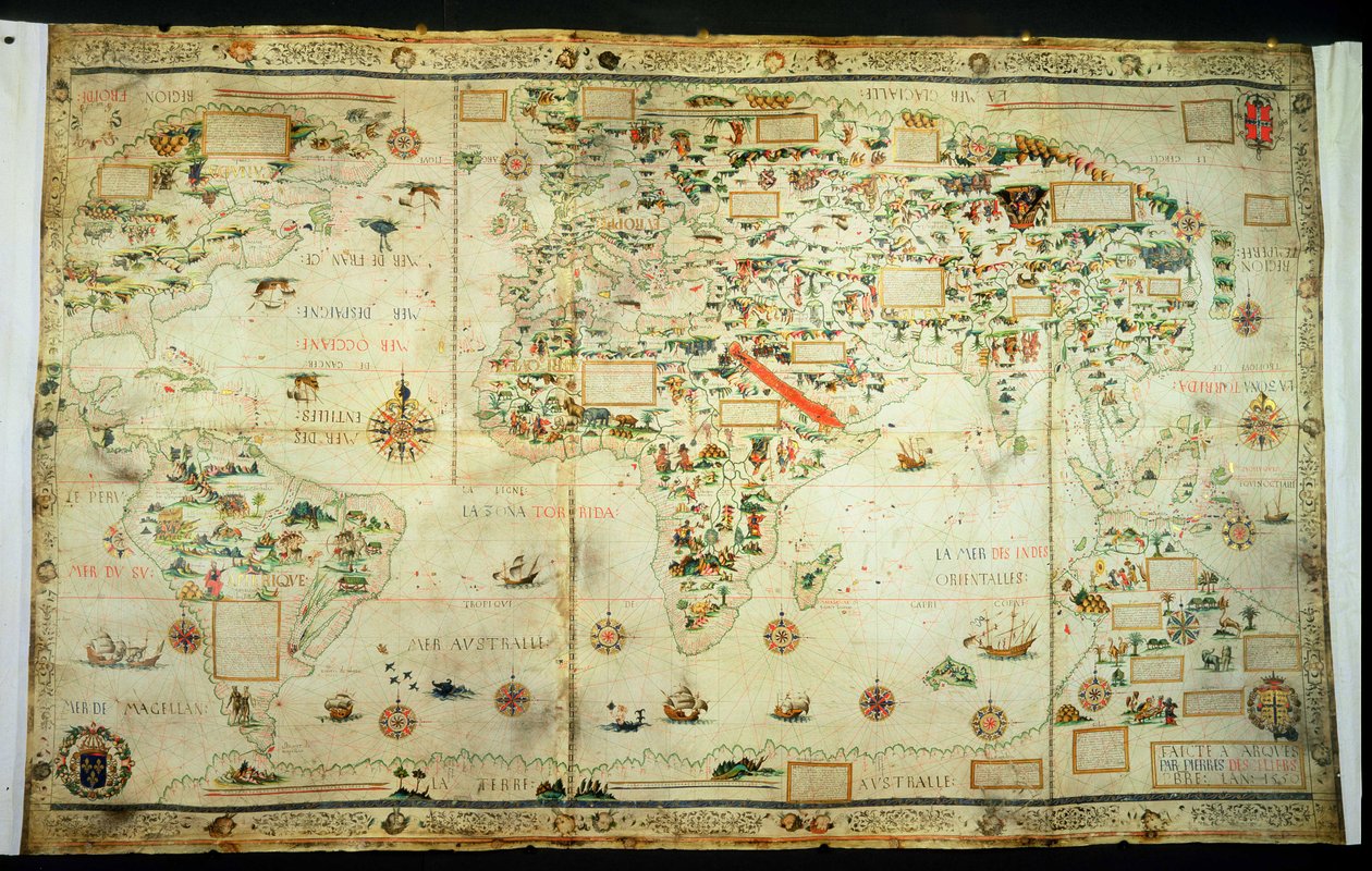 Přidat 24065 Map of the World od Pierre Desceliers