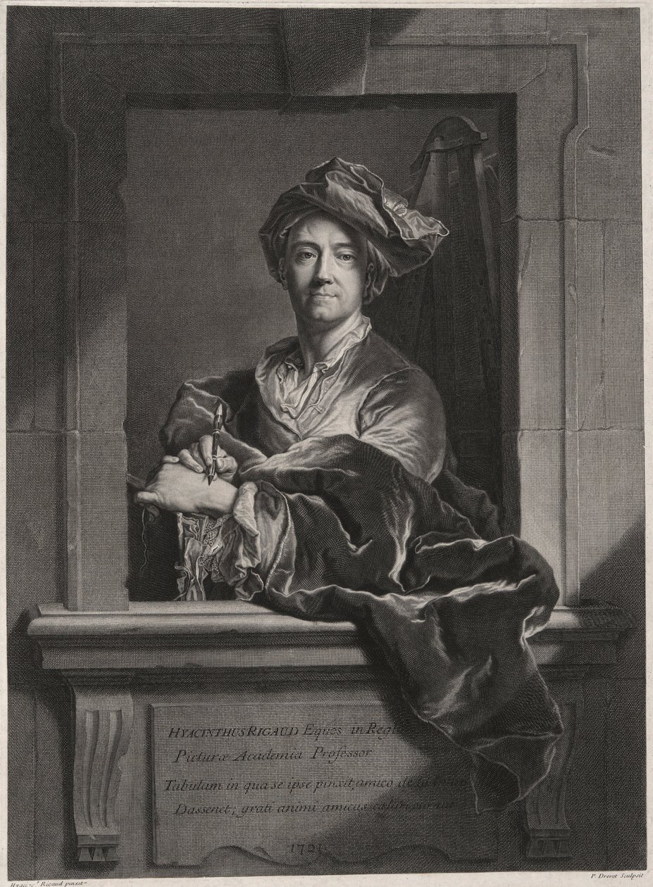 Hyacinthe Rigaud (1659-1743) od Pierre Drevet