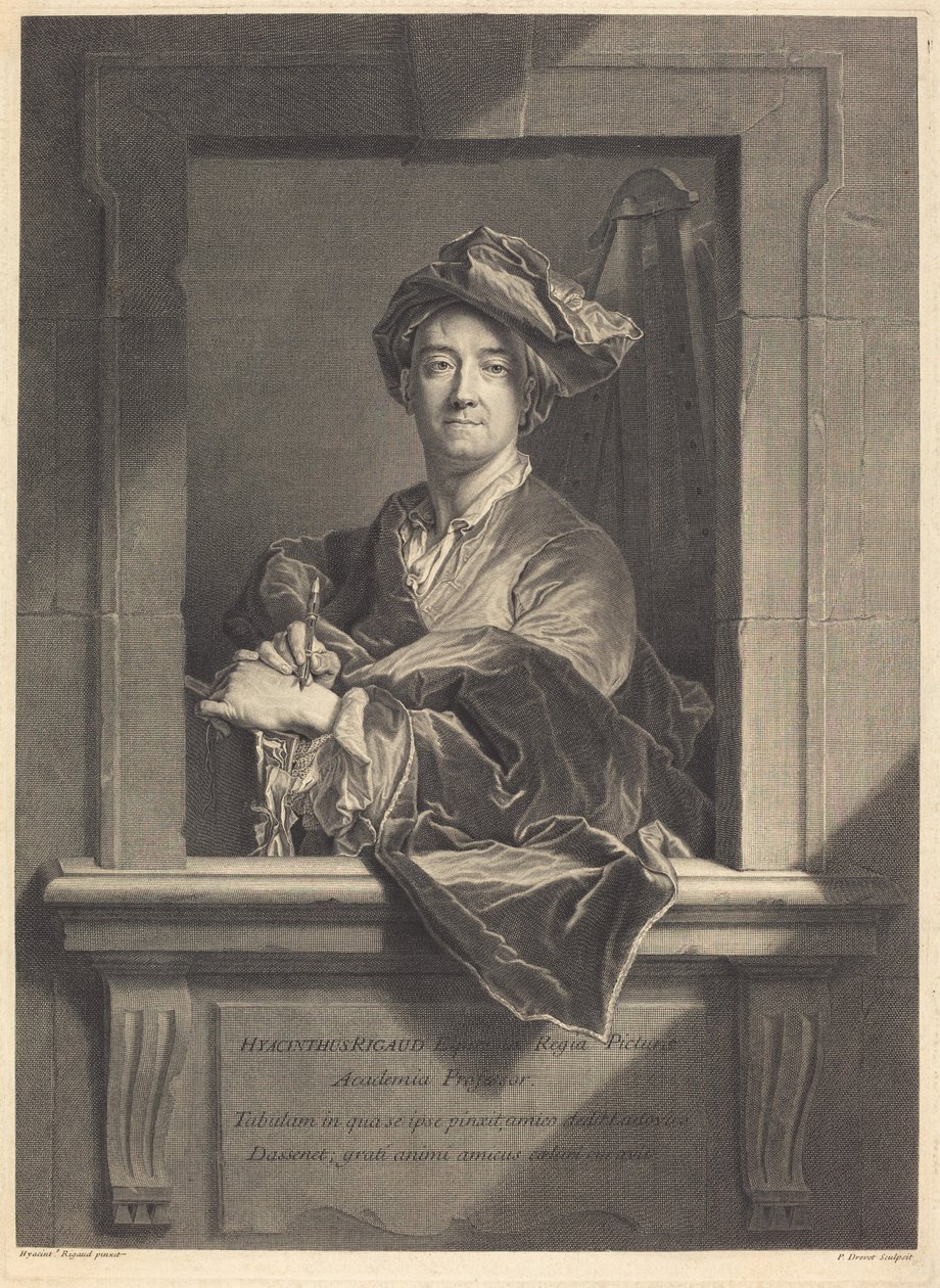 Hyacinthe Rigaud od Pierre Drevet after Hyacinthe Rigaud