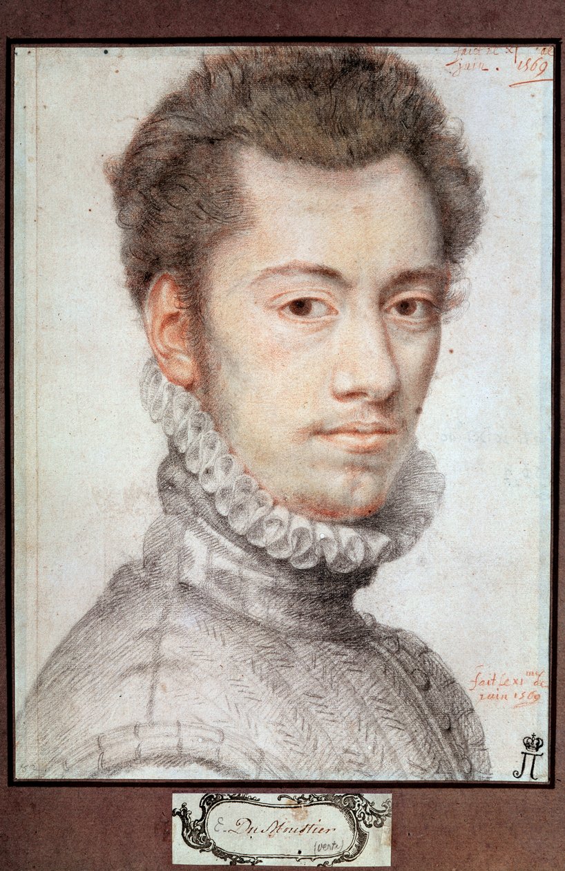 Portrét Etienna Dumoustiera, c1570 od Pierre Dumonstier I