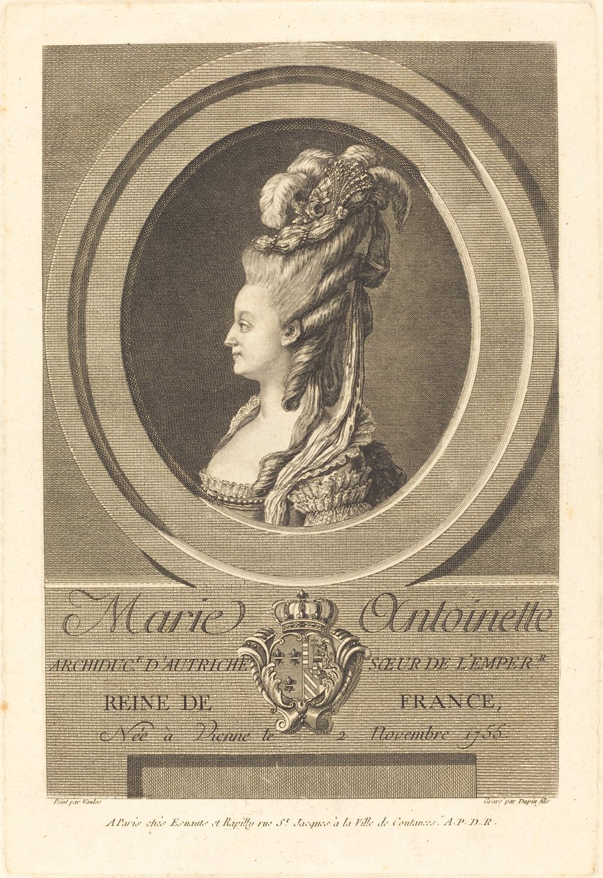 Marie Antoinetta od Pierre Dupin II after Carle Van Loo