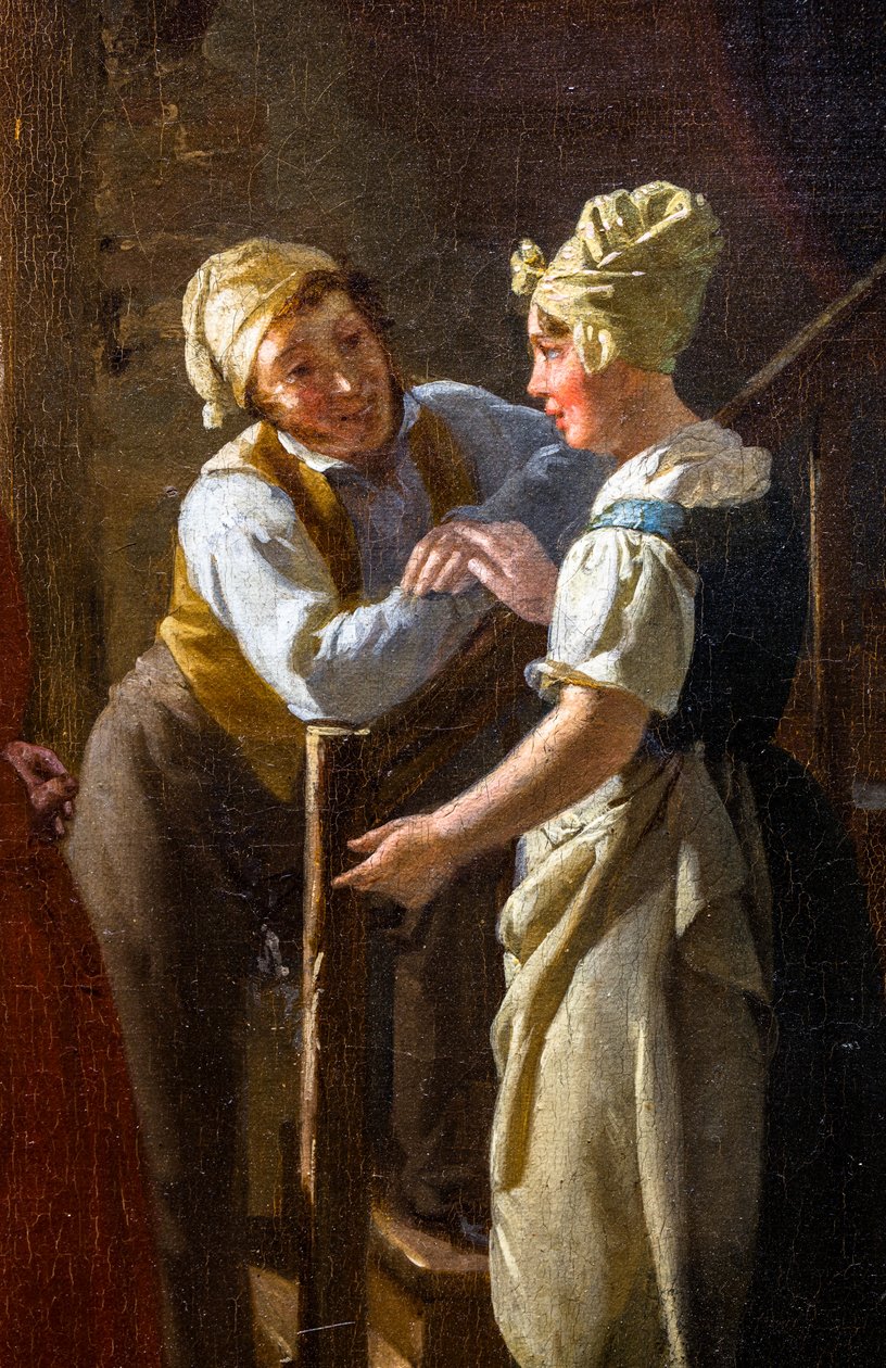 The Cancans at the Doorwoman od Pierre Duval Le Camus