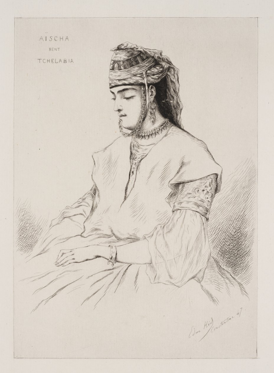Aischa Bent Tchelabia od Pierre Edmond Alexandre Hedouin