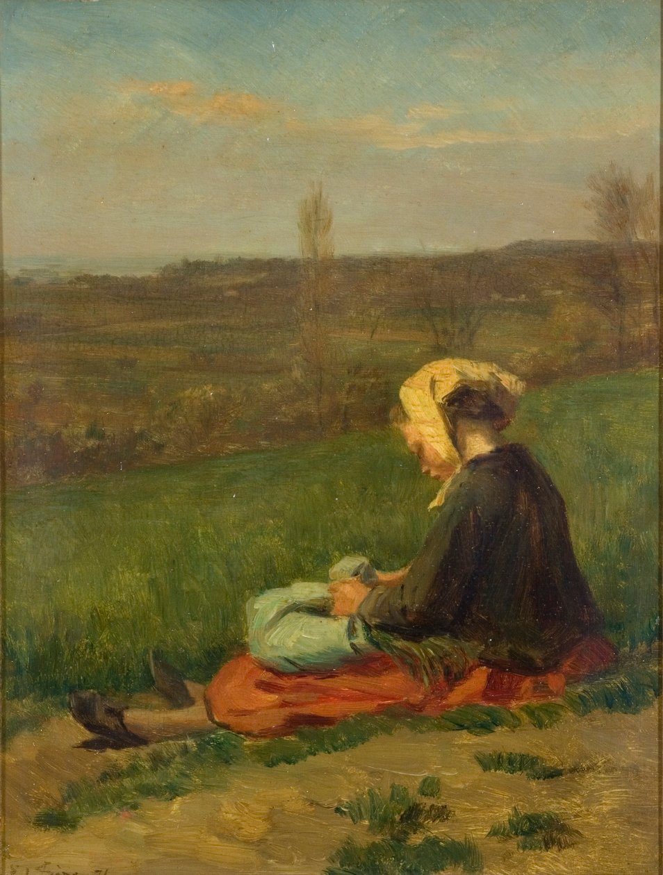 „Dítě na poli“, 1871 od Pierre Edouard Frere