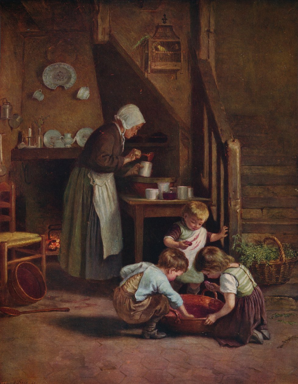 Výroba džemu, 1880, c1915 od Pierre Edouard Frere