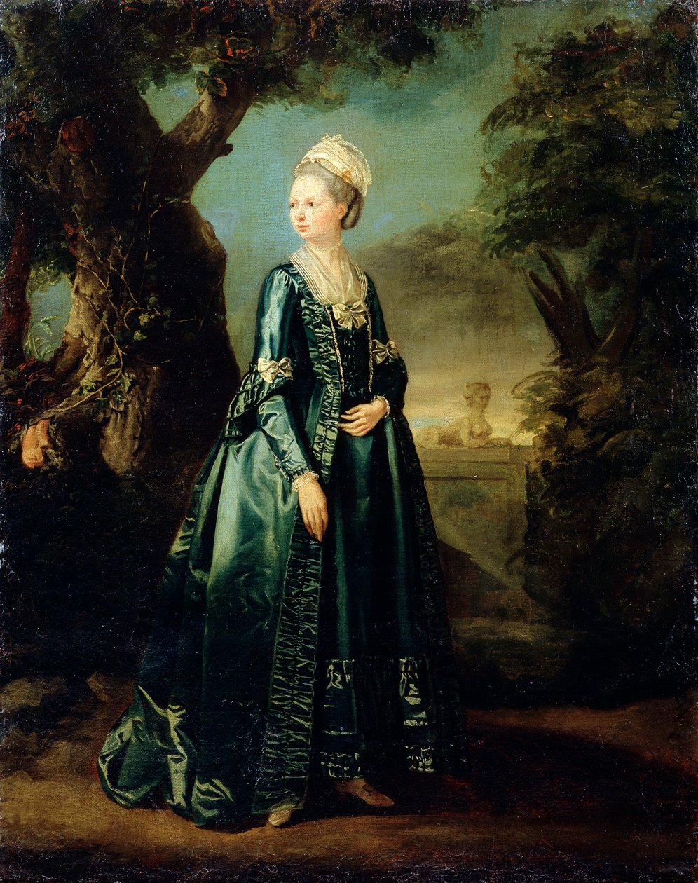 Dáma v zahradě Portrét velkovévodkyně Natalie, c1773-c1776 od Pierre Etienne Falconet