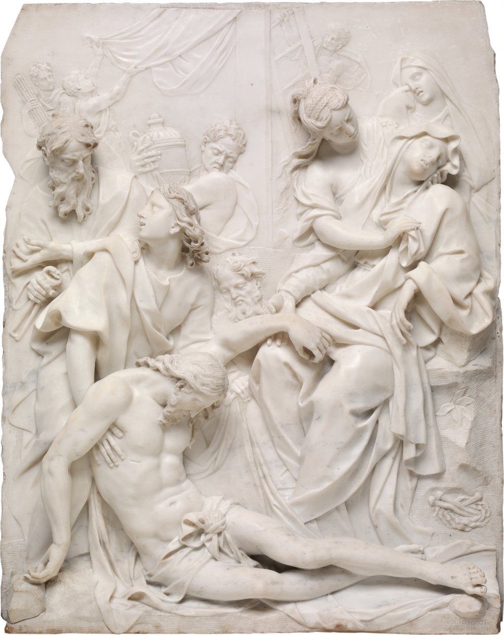 Panna Maria omdlévající nad mrtvým tělem Krista u paty kříže, 1710. od Pierre Etienne Monnot