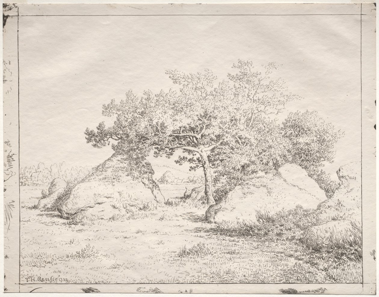 Třešeň v Blau. od Pierre Etienne Theodore Rousseau