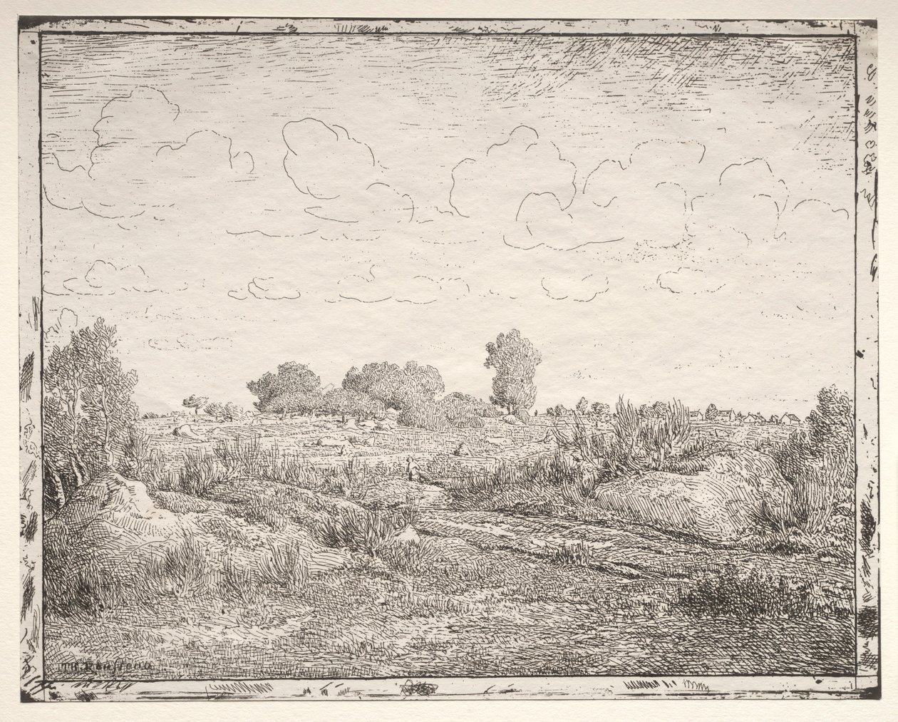 La Plaine de la Plante à Biau. od Pierre Etienne Theodore Rousseau