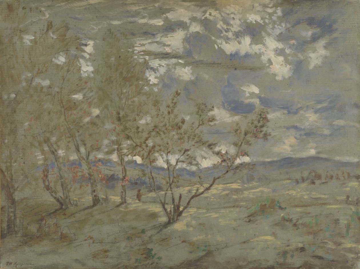 Krajina, cca 1865 od Pierre Etienne Theodore Rousseau