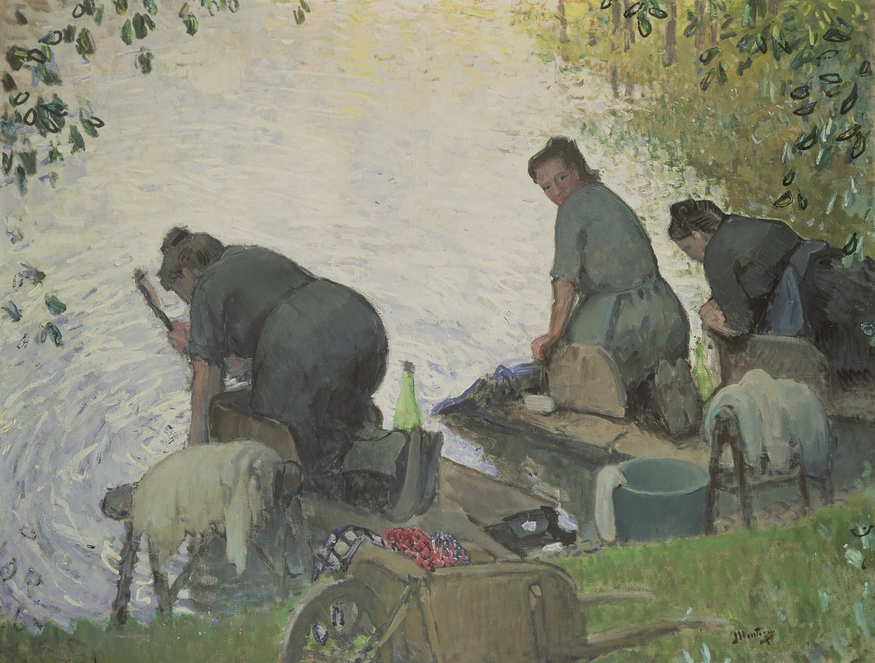 The Washerwomen od Pierre Eugene Montezin