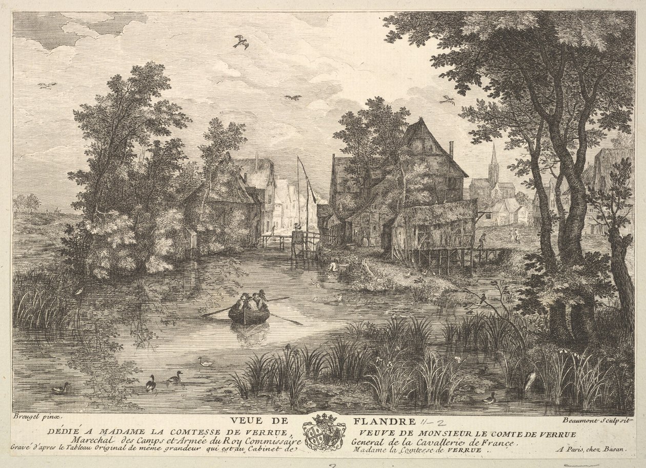 Pohled na Flanders Veue de Flandre po obraze ve sbírce Madame la Comtesse .... od Pierre Francois Beaumont