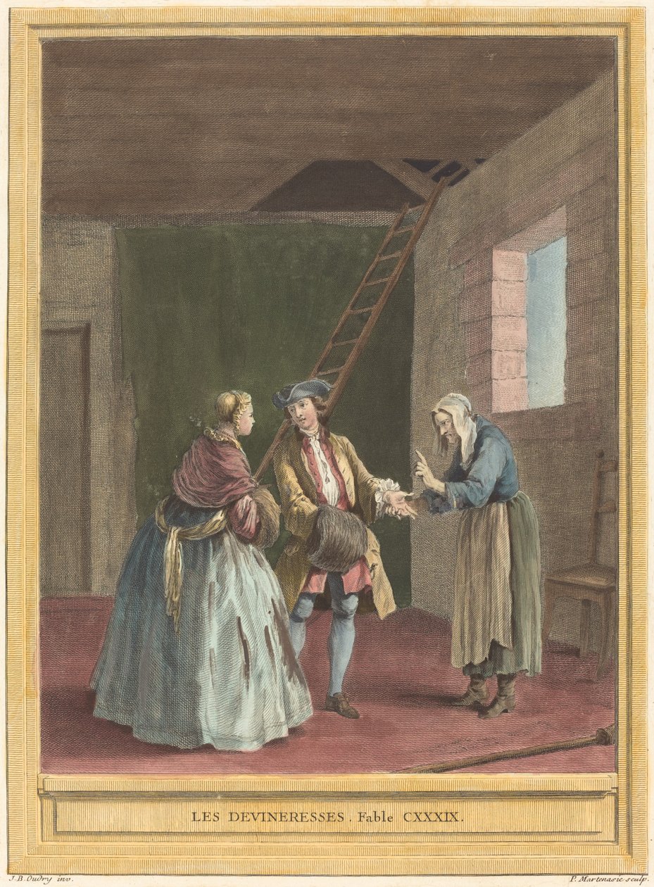 Les devineresses (Věštkyně) od Pierre Francois Martenasie after Jean Baptiste Oudry
