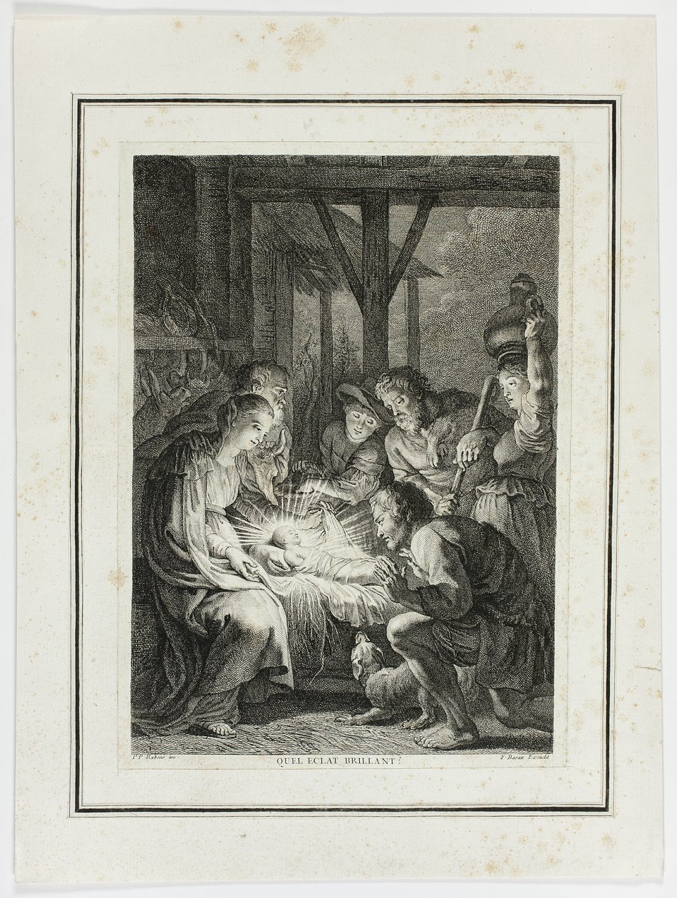 Klanění pastýřů od Pierre François Basan