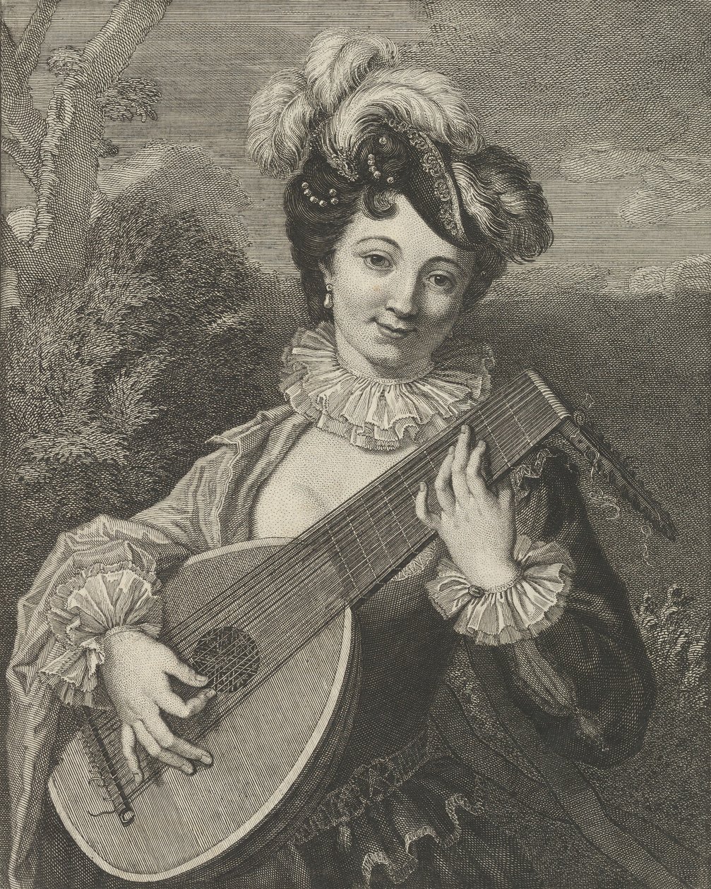 Španělská zábava, 18. století. od Pierre François Basan