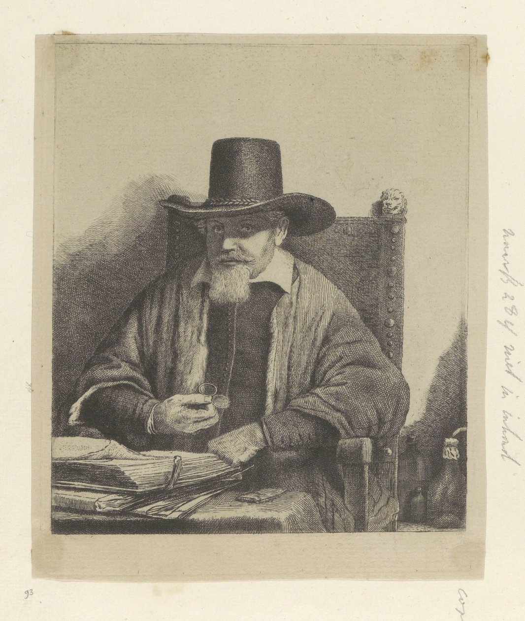 Portrét inspektora Arnolda Tholinxe Kolekce osmdesáti pěti původních tisků (název série) od Pierre François Basan