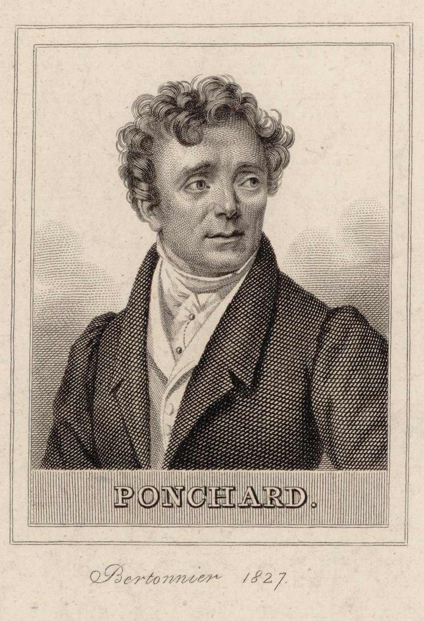 Portrét operního pěvce Louis Antoine Eléonore Ponchard 1787-1866, 1827. od Pierre François Bertonnier