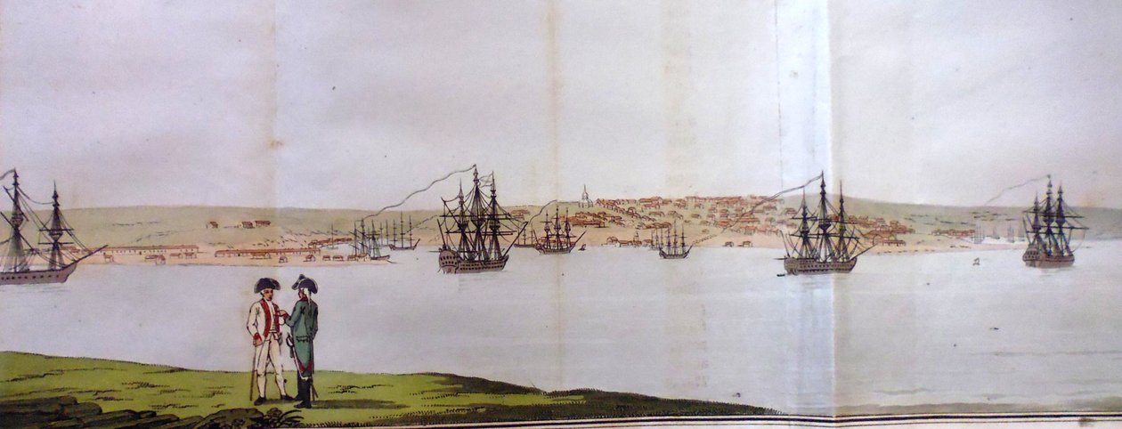 Přístav Sevastopol. Z Cest po jižních provinciích Ruské říše v roce 1793 a 1 od Pierre François Tardieu