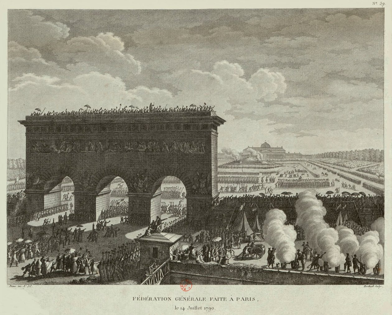 Generální federace konaná v Paříži 14. července 1790 od Pierre Gabriel Berthault