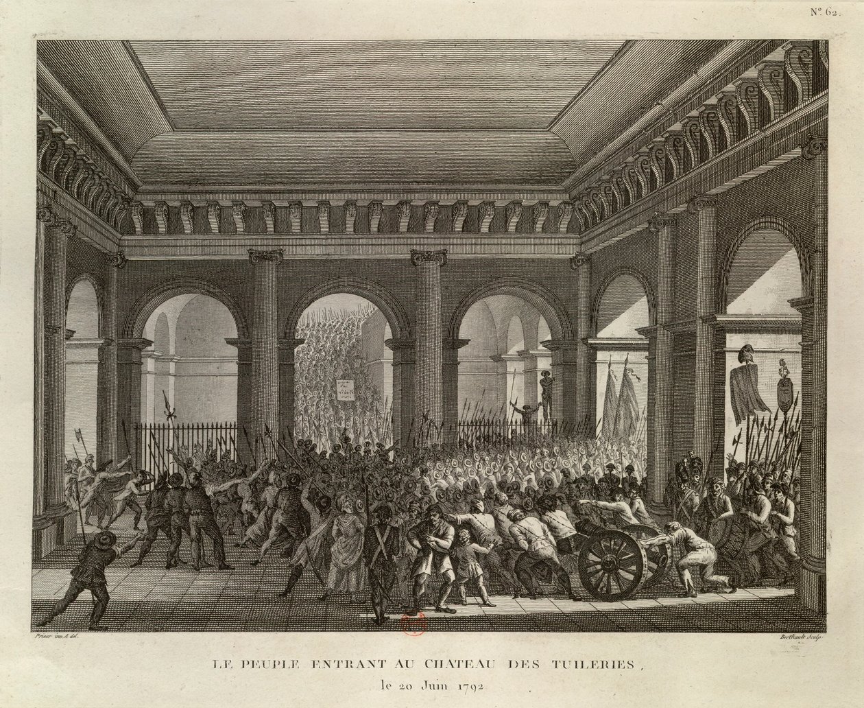 Lidé vstupující do Tuilerijského paláce od Pierre Gabriel Berthault