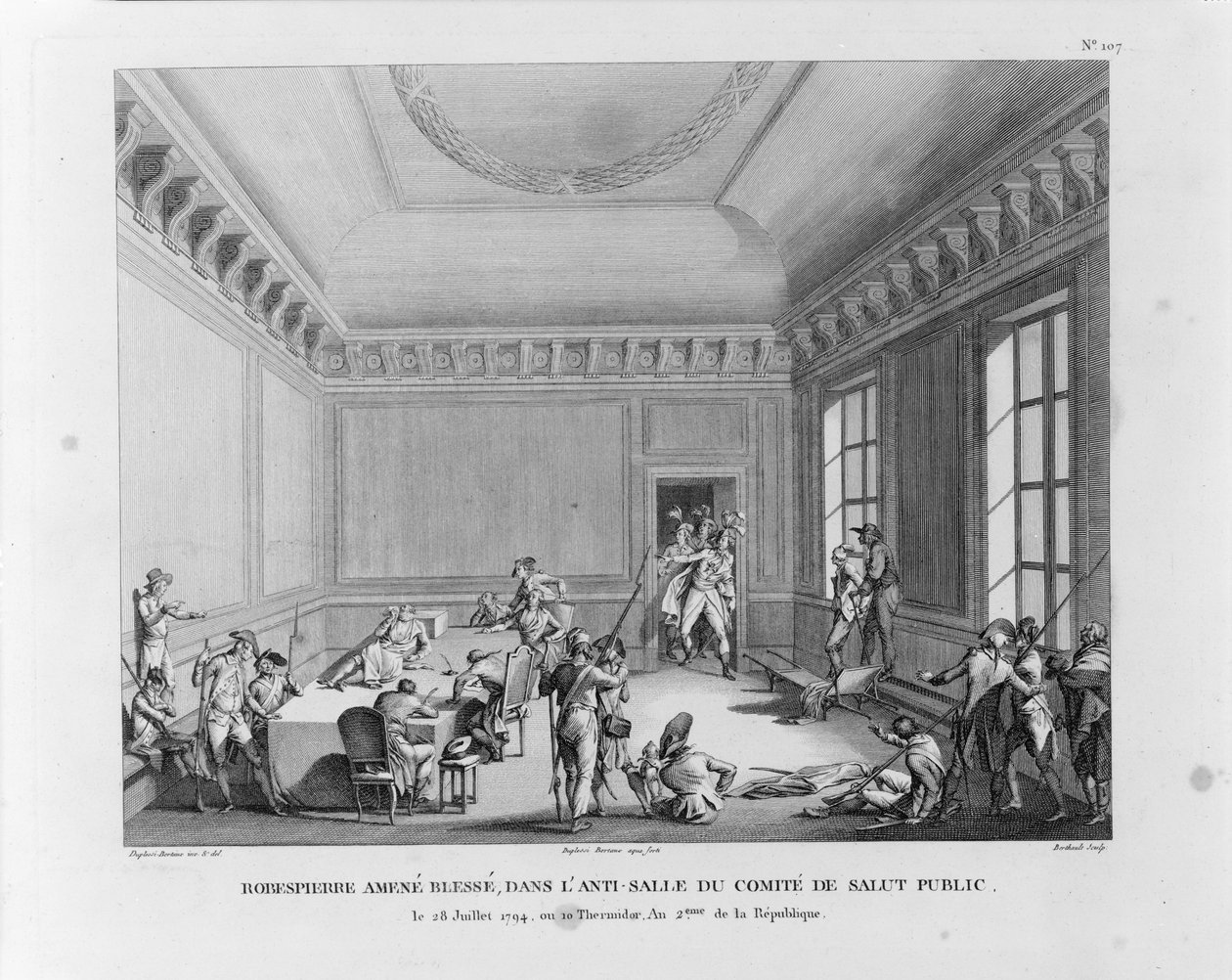 Zatčení Robespierra dne 27. července 1794, 1794 od Pierre Gabriel Berthault