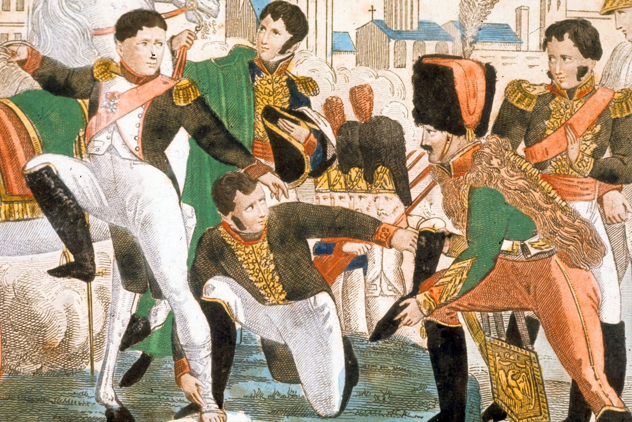 Napoleon I. zraněn v Ratisbonne (1809) od Pierre Gautherot