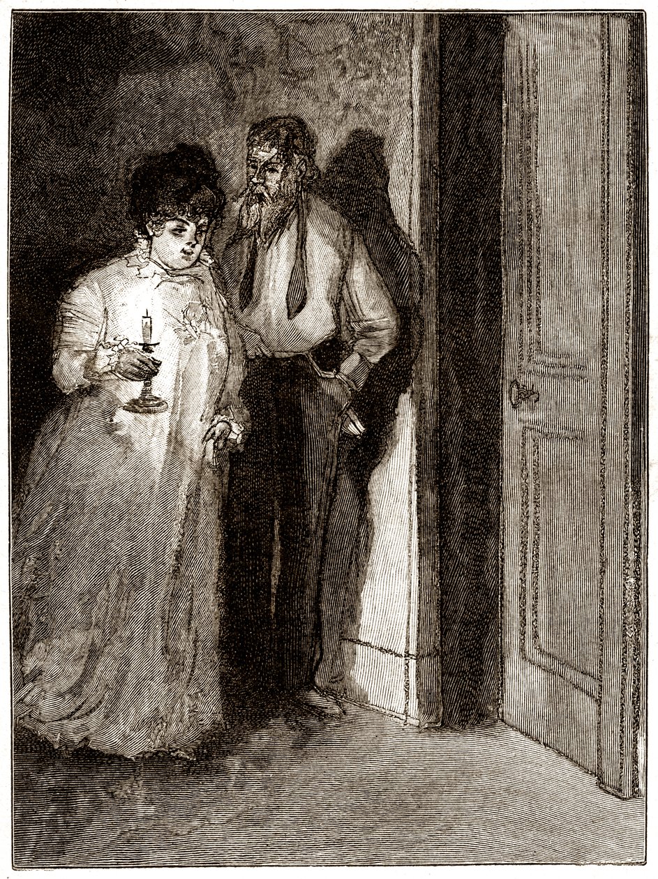 "Boule de Suif": Elisabeth Roussetová odmítá spát s Cornudetem, počátek 20. století (ilustrace) od Pierre Georges Jeanniot