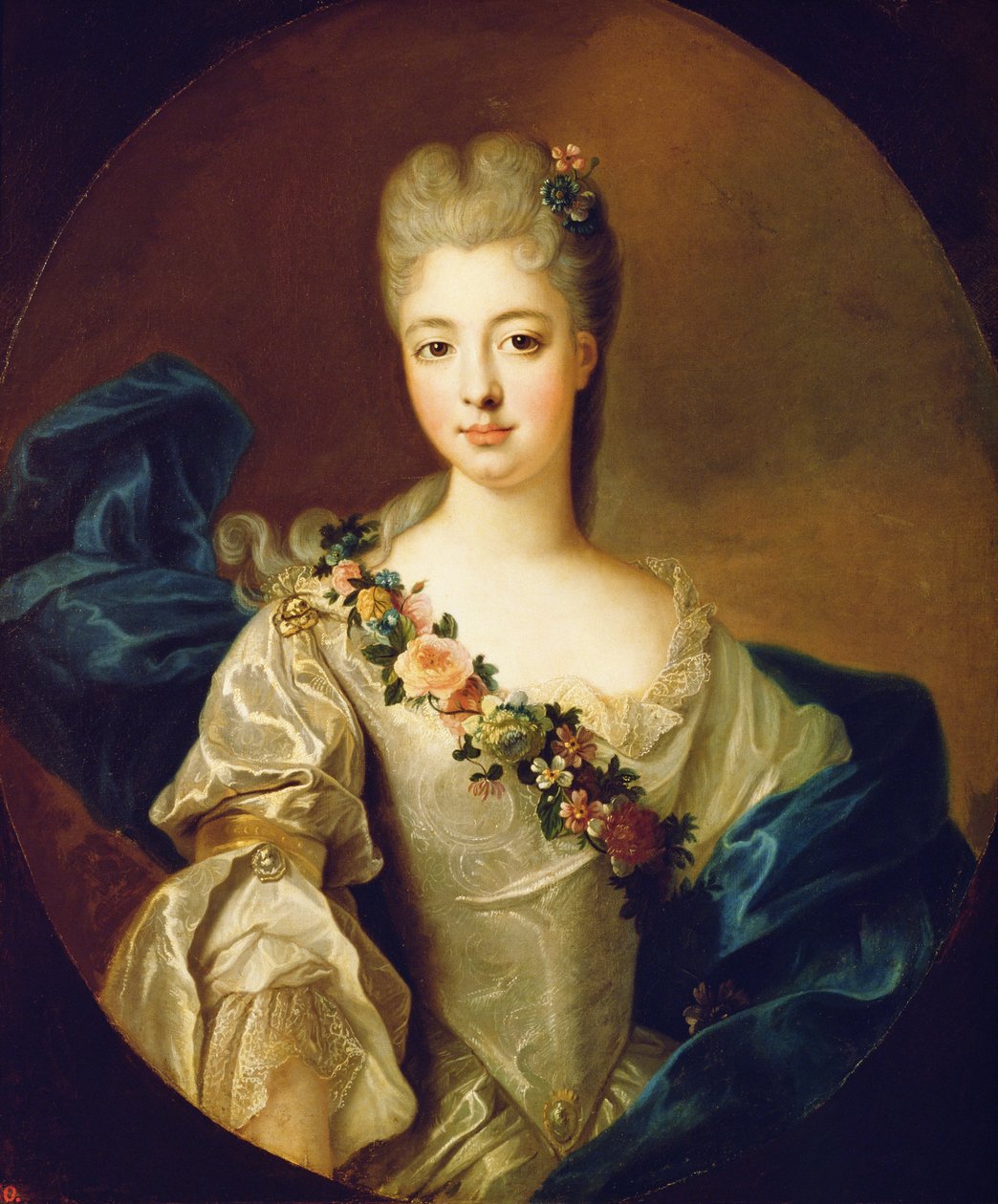 Portrét Charlotte Aglae z Orleansu od Pierre Gobert