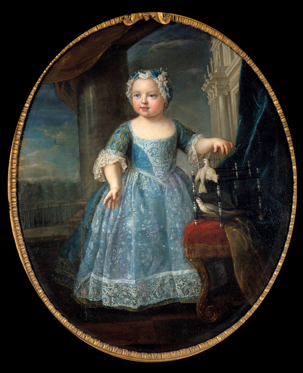 Portrét Louise Marie Francouzské (1728-1733) dit Madame, třetí dcera Ludvíka XV. Obraz Pierra Goberta (1662-1744) 18. století Sun. 1,08 x 0,88 m. od Pierre Gobert