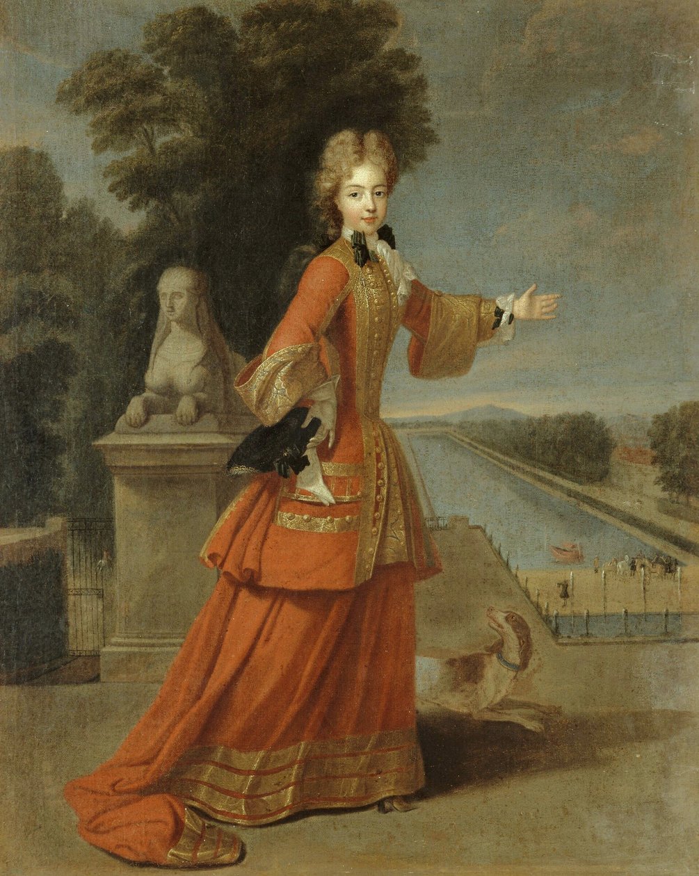 Portrét Marie Adélady Savojské, vévodkyně burgundské od Pierre Gobert