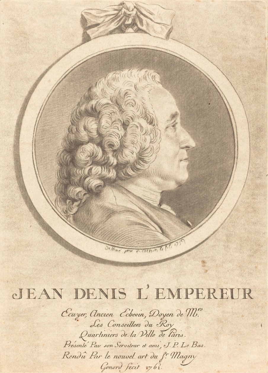 Jana Denise císaře od Pierre Gonord after Charles Nicolas Cochin II