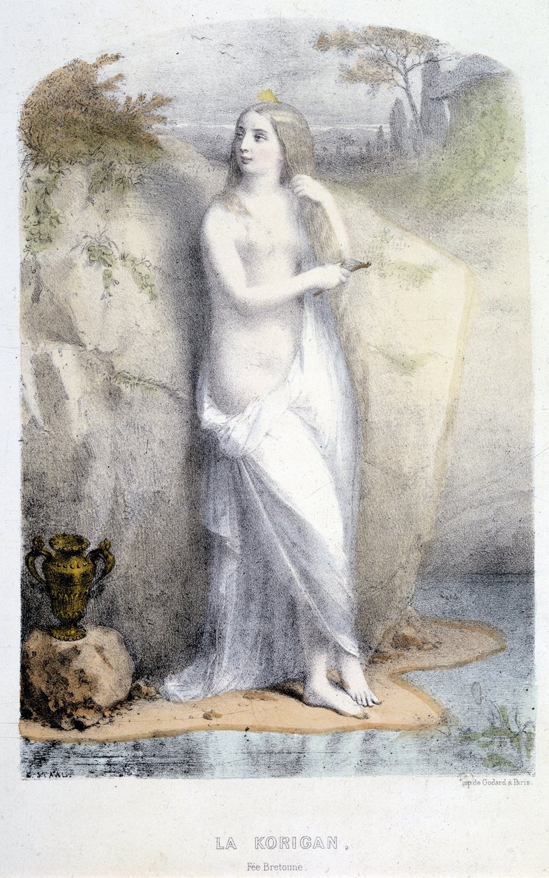 La Korrigan, víla bretonka - v „Les femmes mythologiques“ od Mery a Foelixe, nemocných. od G. Staala, ed. od Goueta od Pierre Gustave Eugene Staal