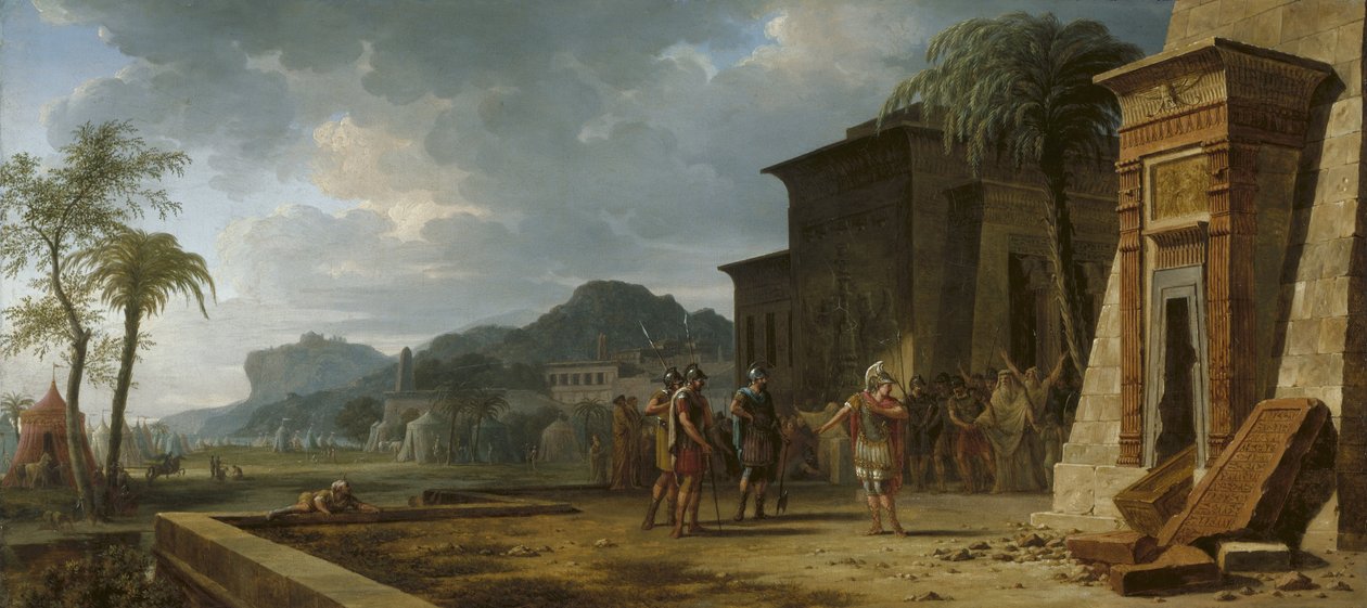 Alexandra u hrobu Kýra Velikého, 1796 od Pierre Henri de Valenciennes