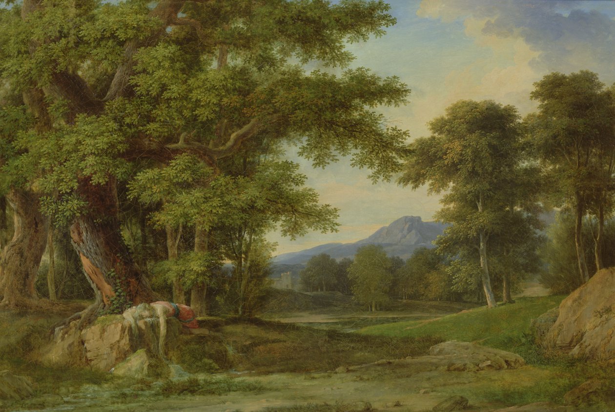 Biblys se mění v pramen, 1792-93 od Pierre Henri de Valenciennes