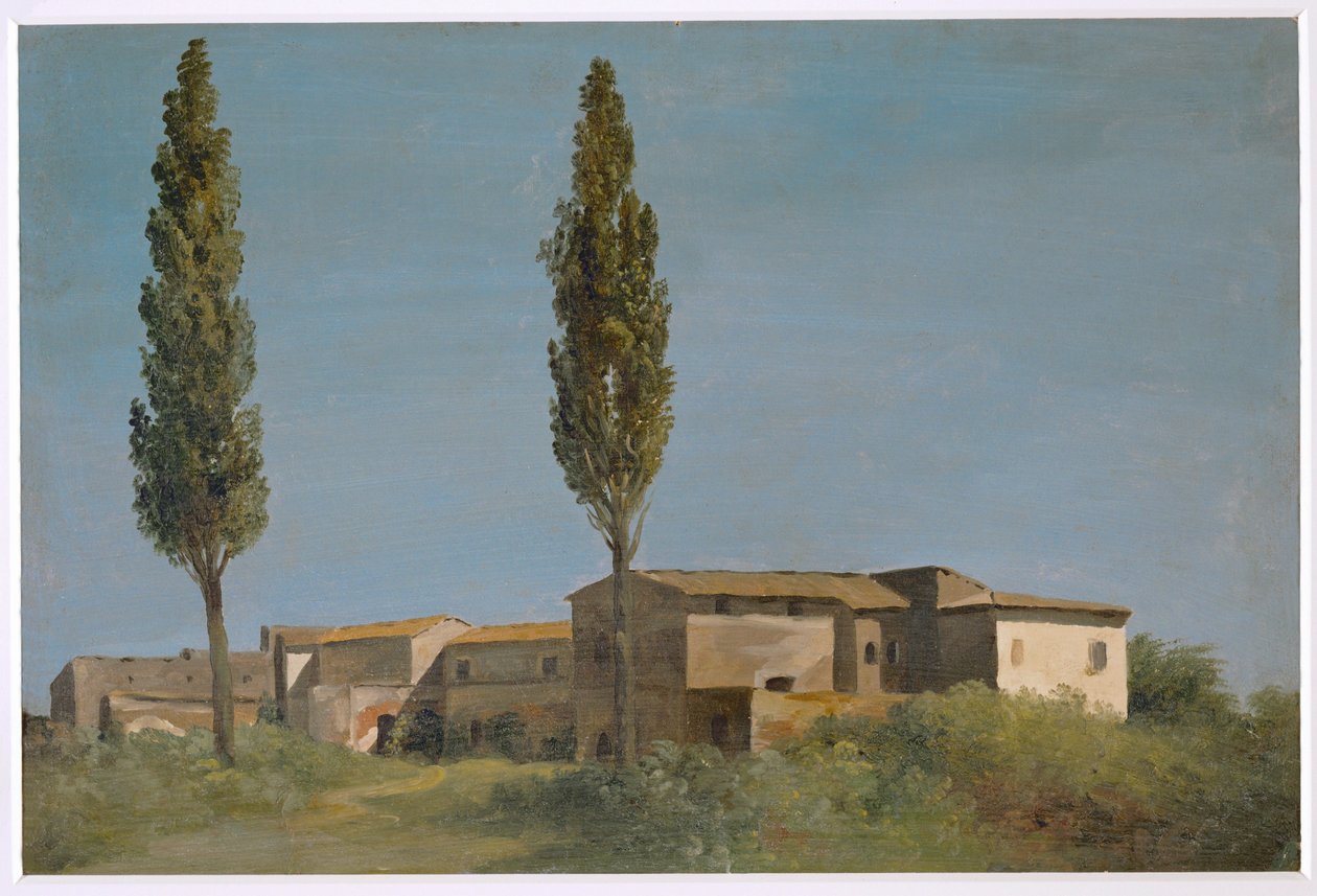 Fabrique ve vile Farnese: dva topoly ... od Pierre Henri de Valenciennes
