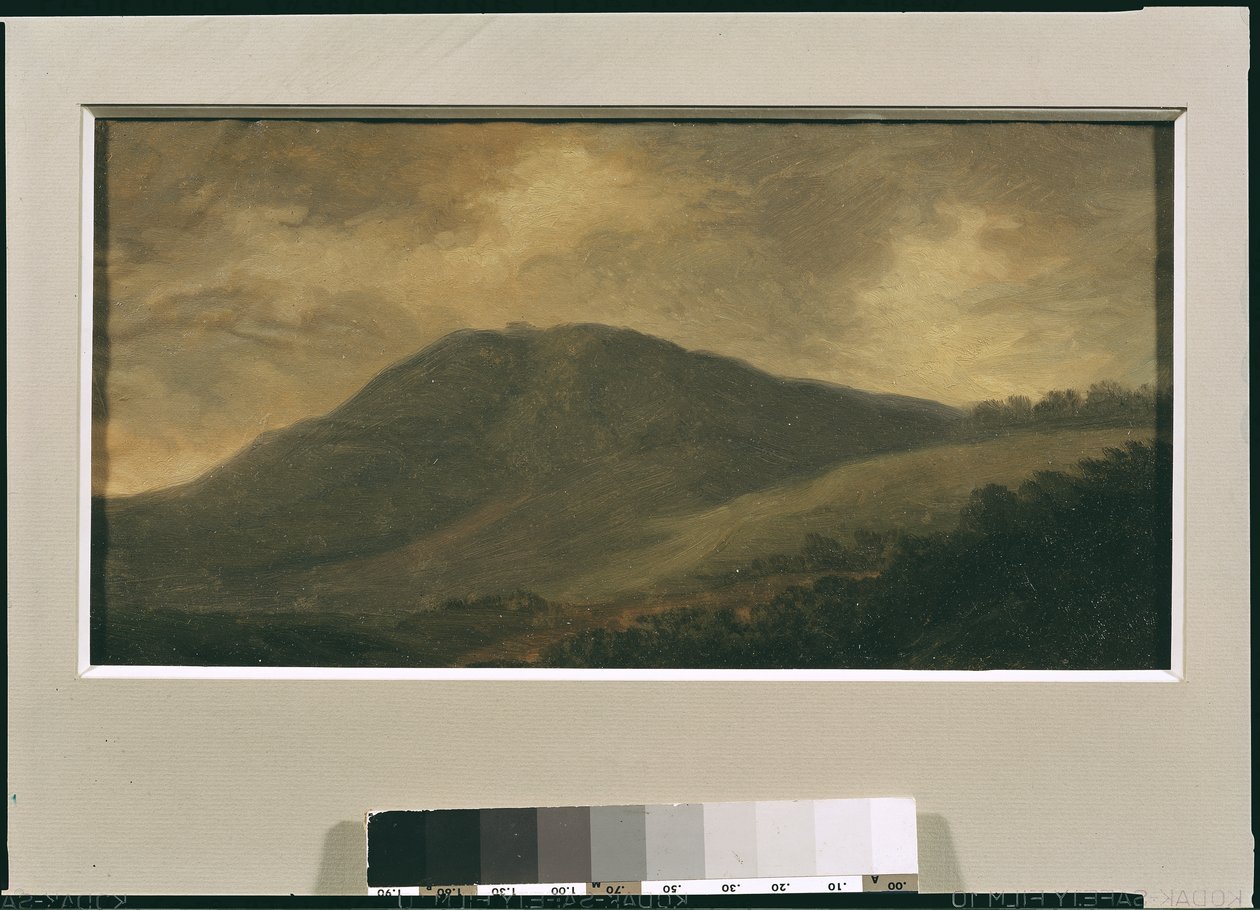 Monte Cavo, poblíž Nemi (olej na kartě) od Pierre Henri de Valenciennes